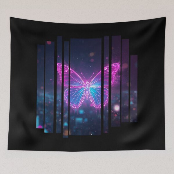 Item preview, Virtual butterfly glitching mid-flight 4 designed and sold by Neon G.