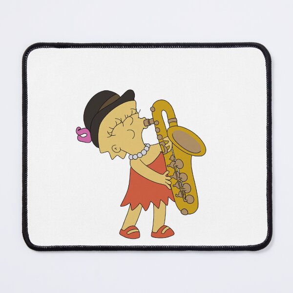 Item preview, Lisa playing her saxophone designed and sold by WillowTreeArt.