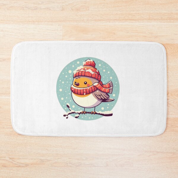 Item preview, Winter’s Birdsong – Cozy Snowy Bird Holiday Illustration designed and sold by denip.