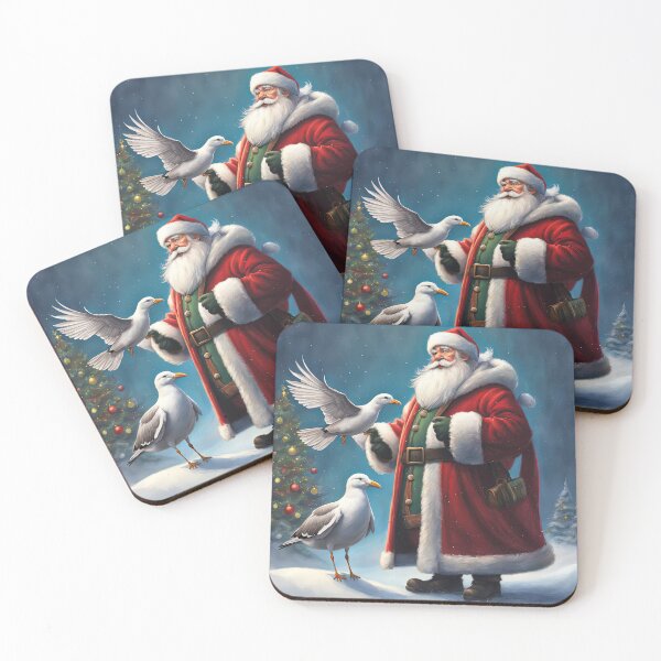 Item preview, Seagull With Father Christmas designed and sold by Colin Bentham.