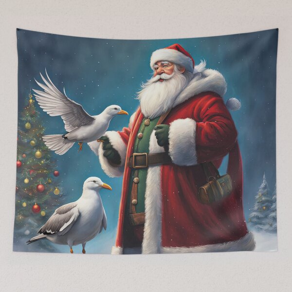 Item preview, Seagull With Father Christmas designed and sold by Colin Bentham.