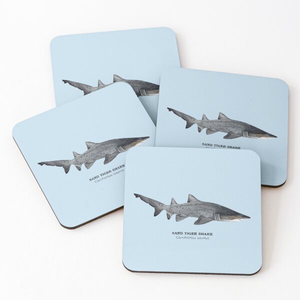 Item preview, SAND TIGER SHARK-Carcharias taurus (name) designed and sold by BEATRIZ ABAITUA.