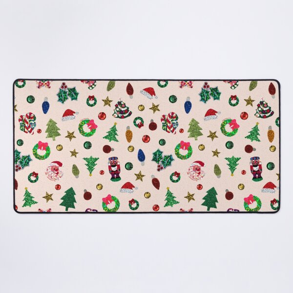 Item preview, Christmas Sticker Print in Cream designed and sold by doodlebymeg.