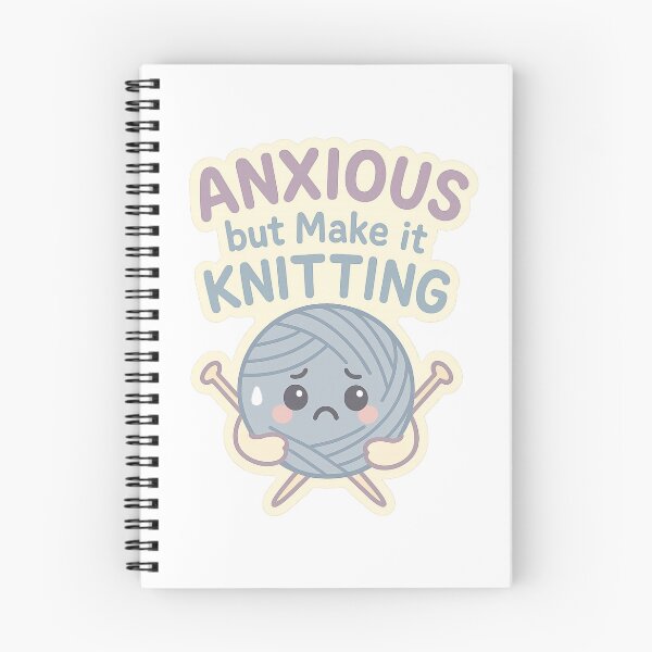 Item preview, Anxious but make it Knitting  designed and sold by Iail Ioa.