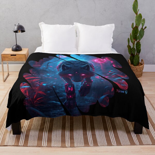 Item preview, Wolf prowling a neon jungle in Augmented reality 5 designed and sold by Neon G.
