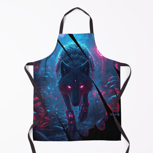 Item preview, Wolf prowling a neon jungle in Augmented reality 5 designed and sold by Neon G.