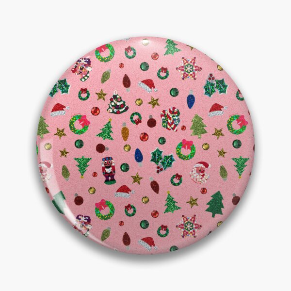 Item preview, Christmas Sticker Print in Pink designed and sold by doodlebymeg.