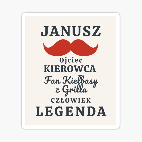 Item preview, Janusz | Funny Gag Gift | Funny Polish Quote designed and sold by Anniko Art Studio.