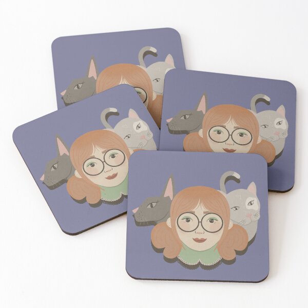Item preview, Retro Cat Lady designed and sold by ellealsopaints.