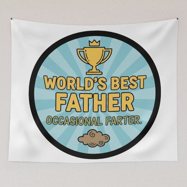 Item preview, World's Best Father Occasional Farter Funny Dad Joke designed and sold by Owcomm.