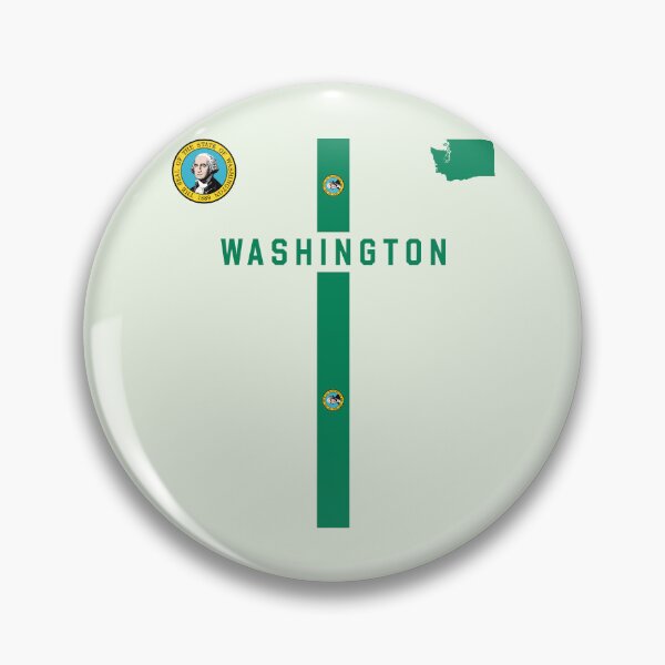 Item preview, Classic Washington State Pride, Seal, Map, and Evergreen Cross Design T-Shirt designed and sold by mashmosh.