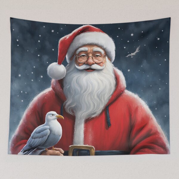 Item preview, Seagull With Father Christmas designed and sold by Colin Bentham.