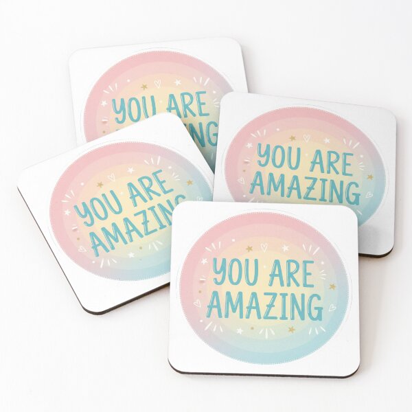 Item preview, You Are Amazing Pastel Rainbow Inspirational designed and sold by Owcomm.