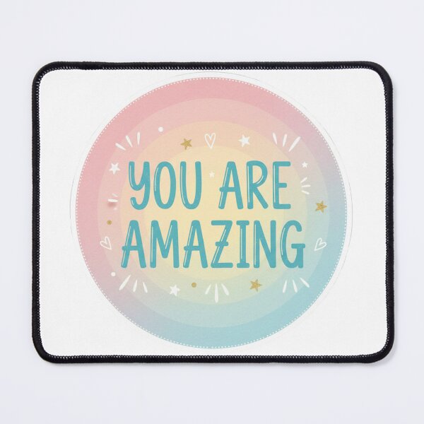 Item preview, You Are Amazing Pastel Rainbow Inspirational designed and sold by Owcomm.