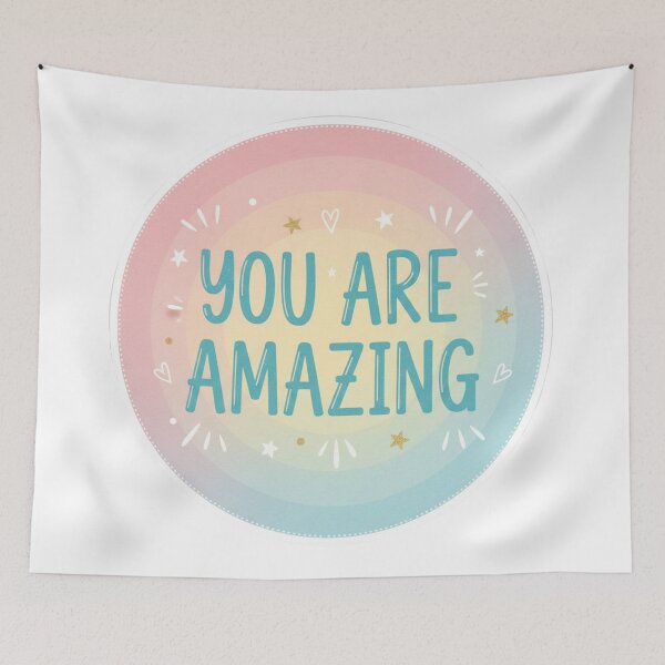 Item preview, You Are Amazing Pastel Rainbow Inspirational designed and sold by Owcomm.