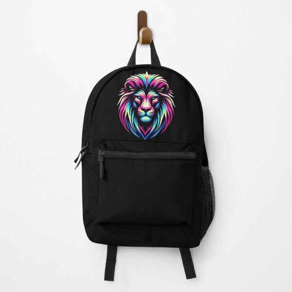 Item preview, Neon Lion Head – Vibrant Synthwave Vaporwave Art designed and sold by Dogandesighn.