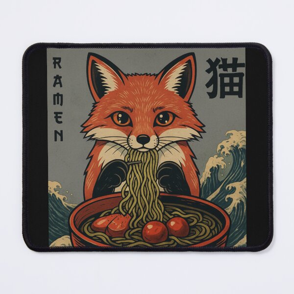Item preview, Ramen Fox, Anime Foodie Gift designed and sold by FemmeForge.