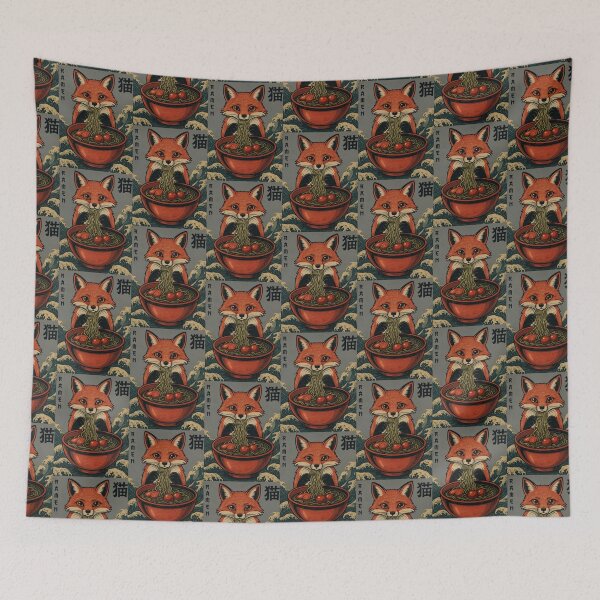 Item preview, Ramen Fox, Anime Foodie Gift designed and sold by FemmeForge.