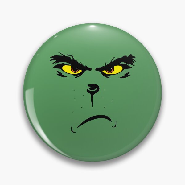 Item preview, Grinch frowning designed and sold by RebelHeroUK.