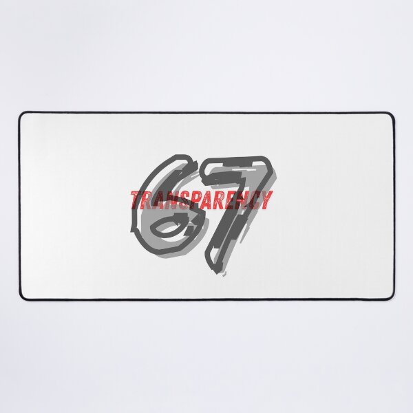 Item preview, 67 Transparency Brainrot Meme Design designed and sold by CleanDecor.