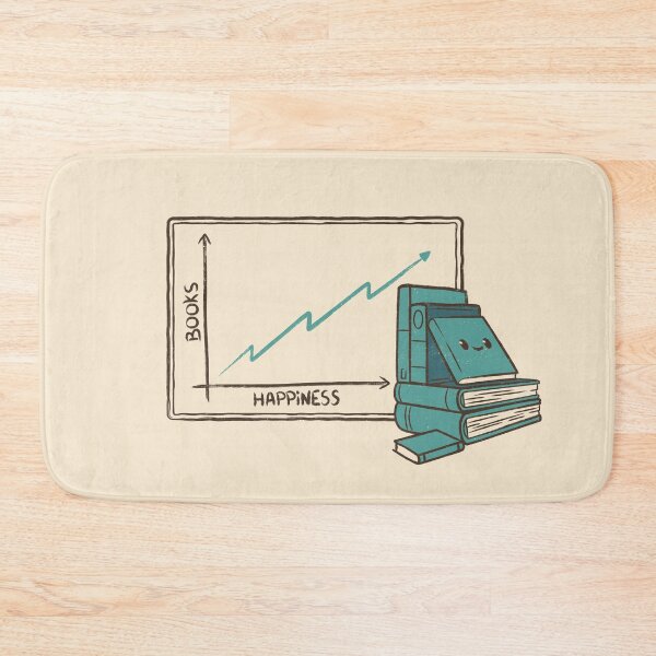 Item preview, Books and Happiness by Tobe Fonseca designed and sold by Tobe Fonseca®.