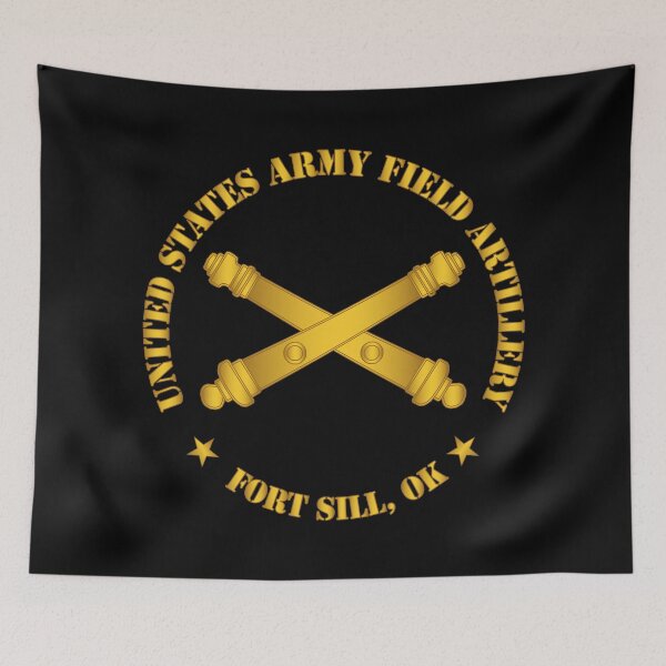 Item preview, Army - US Army Field Artillery Ft SIll Ok w Branch wo Bkgrd designed and sold by Military Insignia Products.