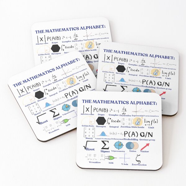 Item preview, The Mathematics Alphabet, cool science and Math designed and sold by NoetherSym.