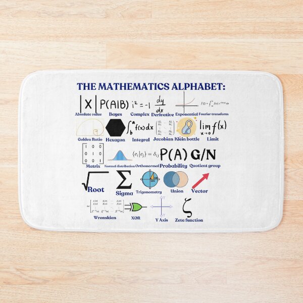 Item preview, The Mathematics Alphabet, cool science and Math designed and sold by NoetherSym.
