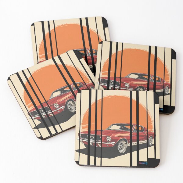 Item preview, For Mustan Fastbac 1967, retro illustration 2 designed and sold by Neon G.