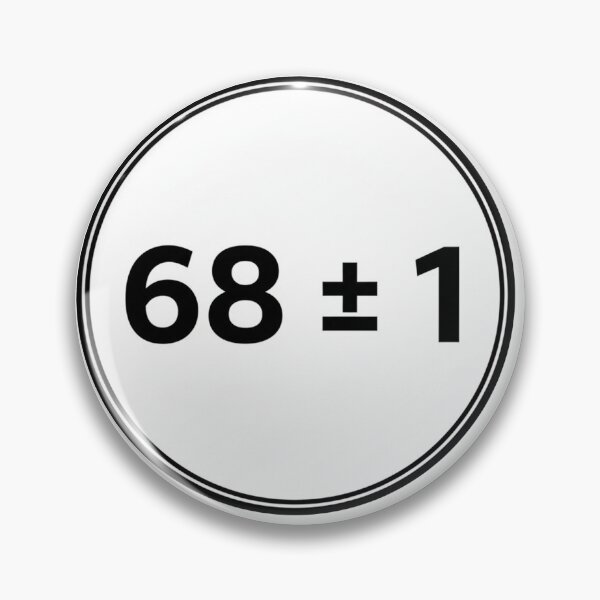 Item preview, 68 Plus or Minus 1 Funniest Number = 69 or 67 designed and sold by Owcomm.