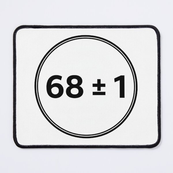 Item preview, 68 Plus or Minus 1 Funniest Number = 69 or 67 designed and sold by Owcomm.