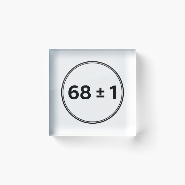 Item preview, 68 Plus or Minus 1 Funniest Number = 69 or 67 designed and sold by Owcomm.