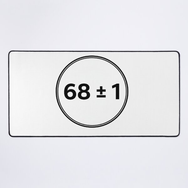 Item preview, 68 Plus or Minus 1 Funniest Number = 69 or 67 designed and sold by Owcomm.