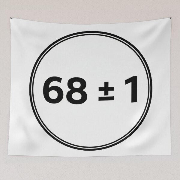 Item preview, 68 Plus or Minus 1 Funniest Number = 69 or 67 designed and sold by Owcomm.