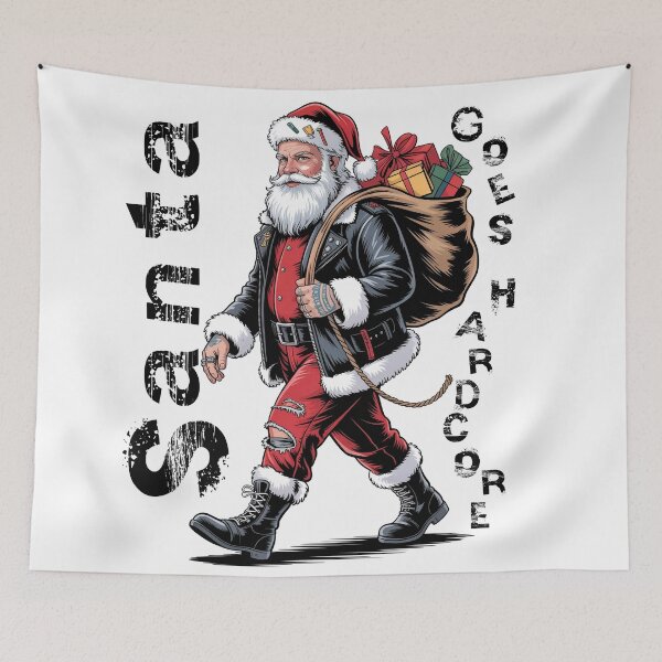 Item preview, Santa goes hardcore designed and sold by Concept-Hub.