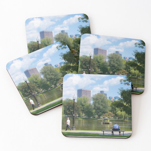 Item preview, Boston Public Garden on a Summer Day designed and sold by Polky Art.