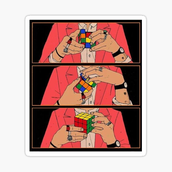 Rubik Cube - Harry Styles Sticker
