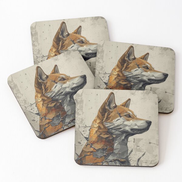 Item preview, Fractured Resolve – Shiba Inu designed and sold by AbstractAnom.