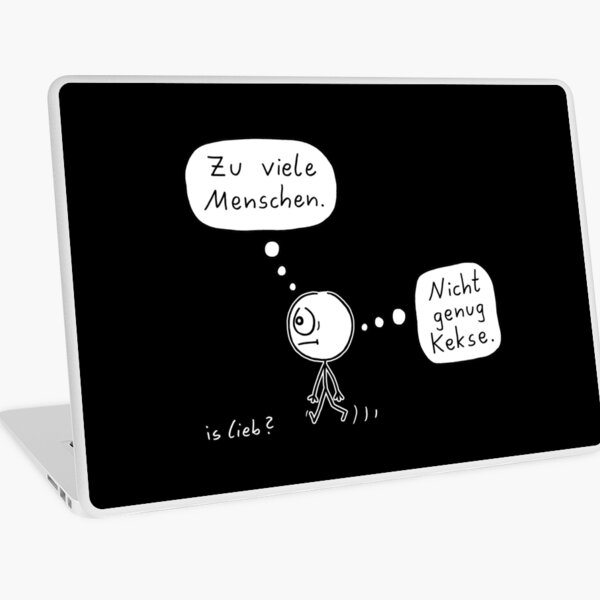 Genau falsch islieb Cartoon Laptop Folie