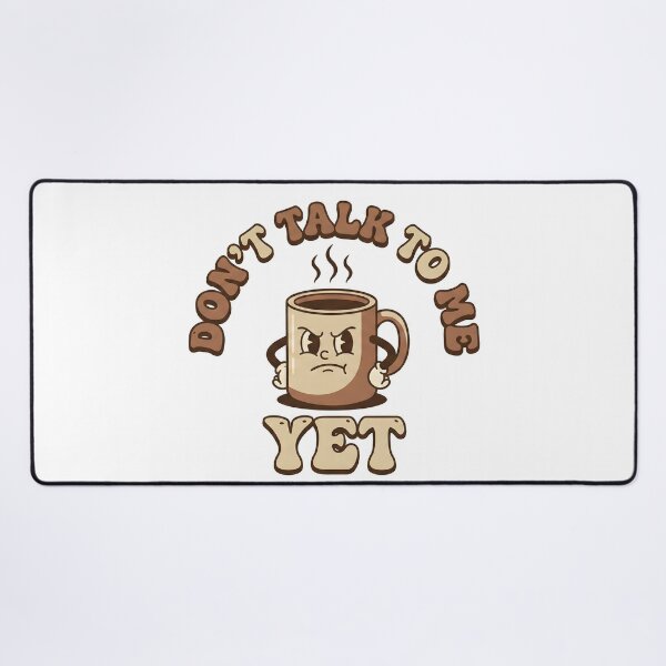 Item preview, Don't Talk To Me Yet Retro Angry Coffee Mug designed and sold by AeroNomad.