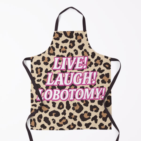 Item preview, Live Laugh Lobotomy : Dark Humour Leopard Print Typography Art designed and sold by Alphabetpeoplestudio.