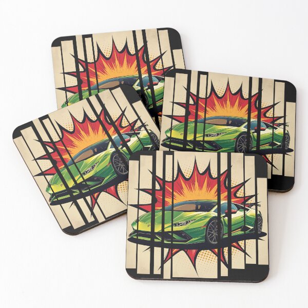 Item preview, Lamborghin Huracá EVO, 60s comic energy Born to Roar 13 designed and sold by Neon G.