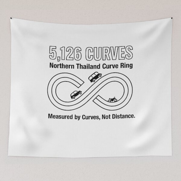 Item preview, 5,126 Curves: The Ultimate Northern Thailand Road Trip Loop Design designed and sold by shikuldo7.