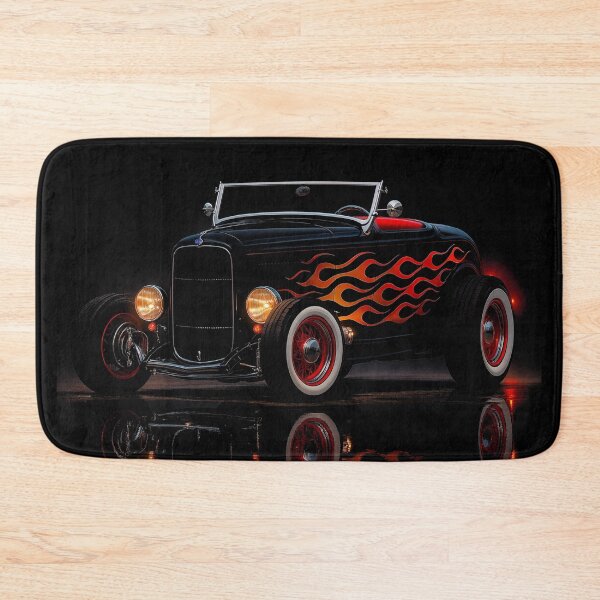 Item preview, 1932 Ford Flamed Hot Rod Roadster – Classic Custom Car Art Print designed and sold by Stinky Lincy's Apparel Company.