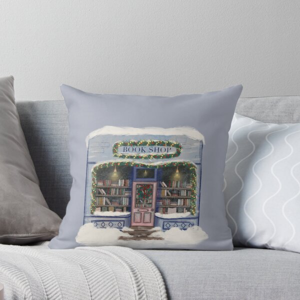 Item preview, Cozy winter bookshop illustration designed and sold by Guelzem.