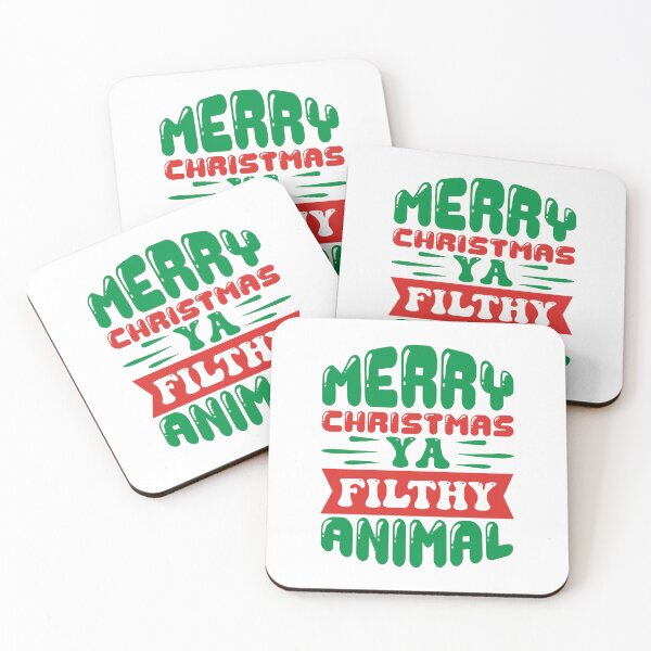 Item preview, Merry Christmas Ya Filthy Animal - Funny 90s Christmas Movie Quote designed and sold by FuzionRaptor.