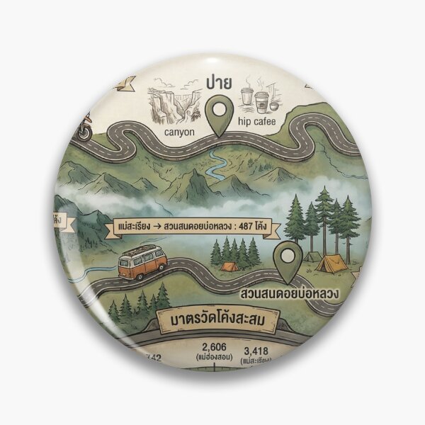 Item preview, 5,126 Curves: The Ultimate Northern Thailand Road Trip Loop Design designed and sold by shikuldo7.