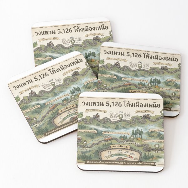Item preview, 5,126 Curves: The Ultimate Northern Thailand Road Trip Loop Design designed and sold by shikuldo7.