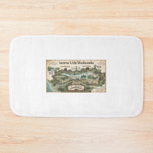 Item preview, 5,126 Curves: The Ultimate Northern Thailand Road Trip Loop Design designed and sold by shikuldo7.