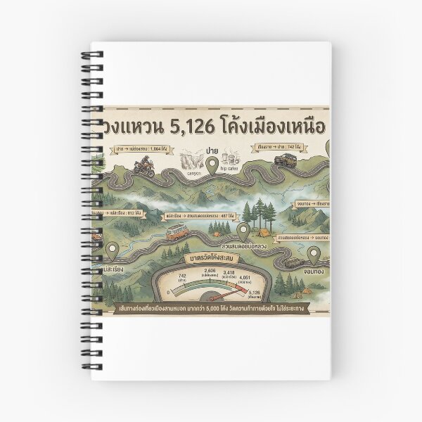Item preview, 5,126 Curves: The Ultimate Northern Thailand Road Trip Loop Design designed and sold by shikuldo7.